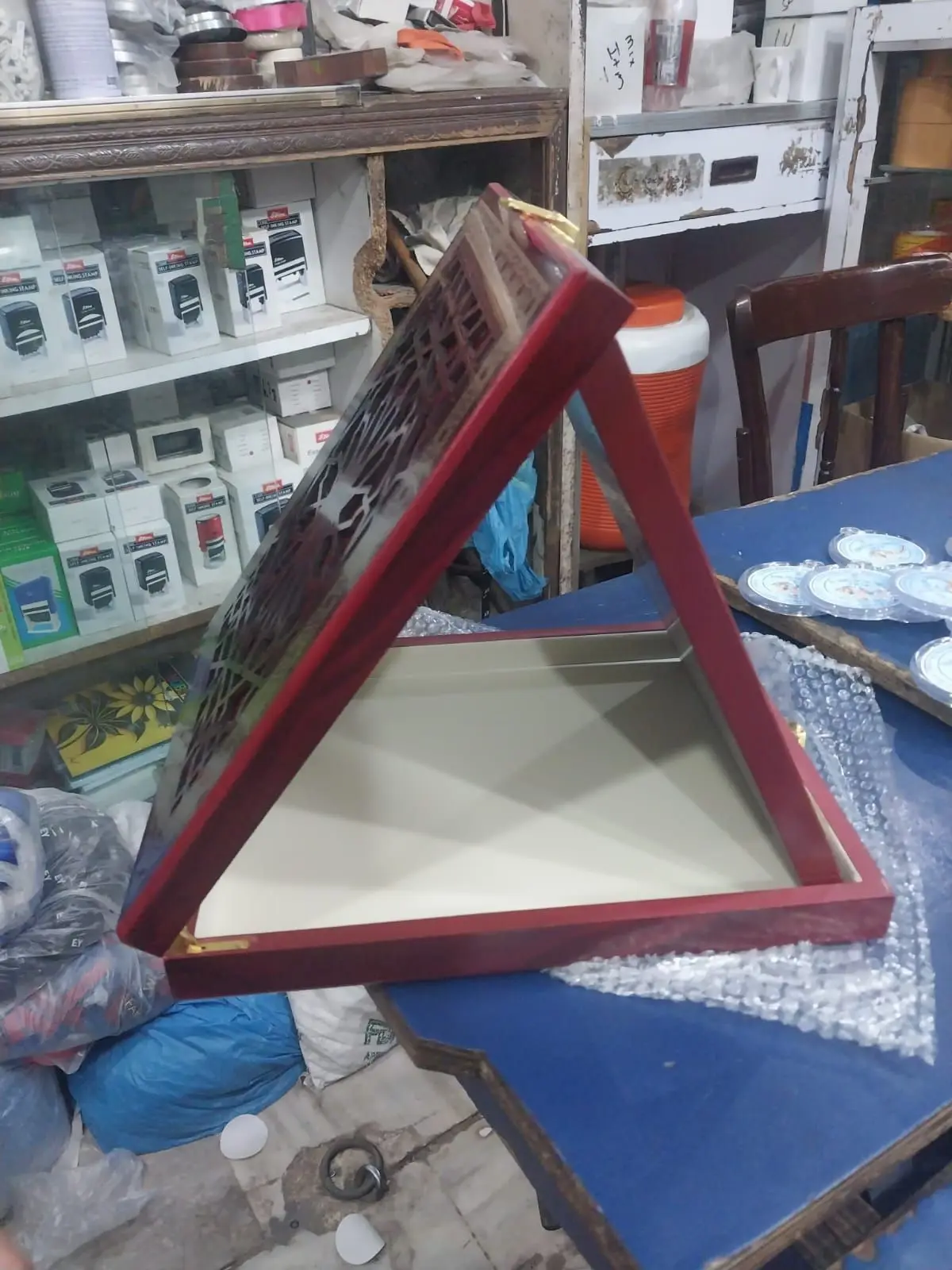 CNC Carved Wooden Presentation Box — photo 3