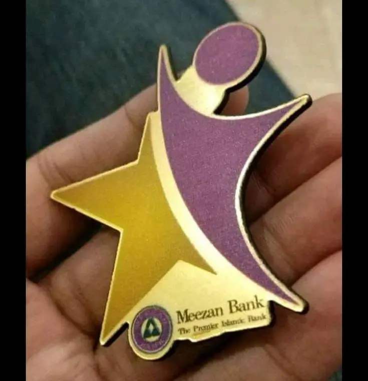 Custom Shaped Metal Logo Pin — photo 1