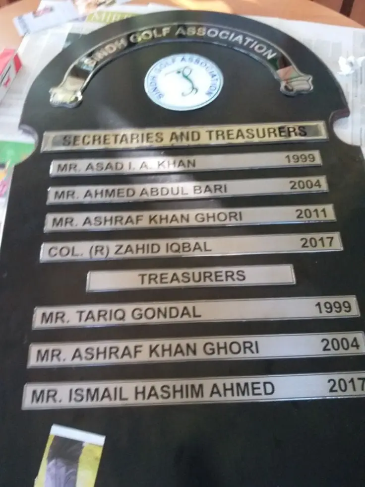 Honours Board with Engraved Name Strips — photo 1