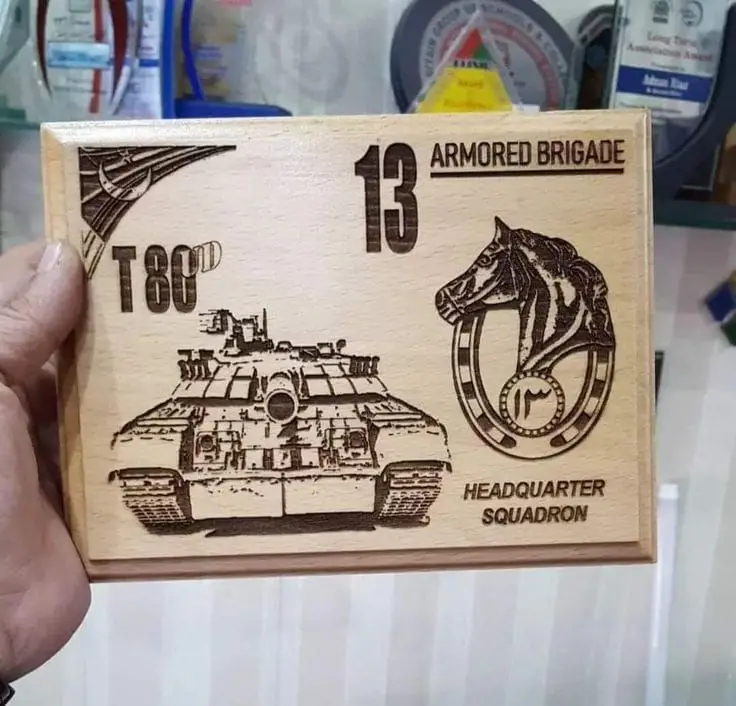 Laser-Engraved Wooden Plaque — photo 1