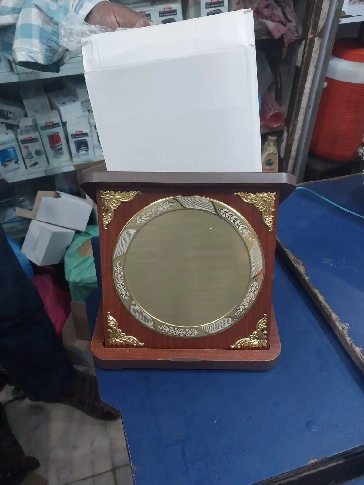 Wooden Presentation Box with Metal Plate — photo 5